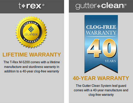 T-Rex Gutter Clean Comparison